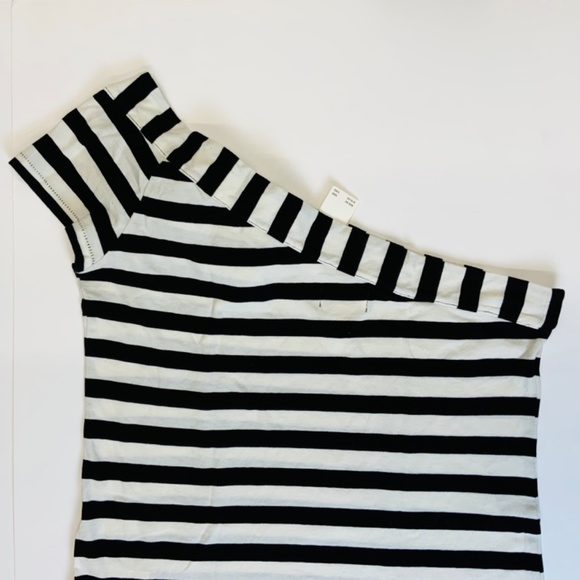 NWT Anthropologie Maeve Striped One-Shoulder Bow Top - Picture 12 of 16